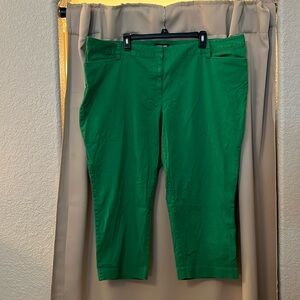 Lands End Women’s Plus Size, Mid-rise, Chino Capri Pants